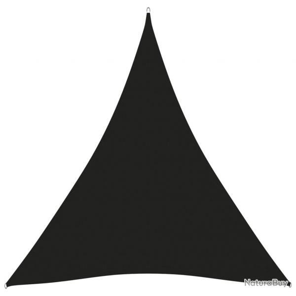 Voile toile d'ombrage parasol tissu oxford triangulaire 3 x 4 x 4 m noir 02_0009839