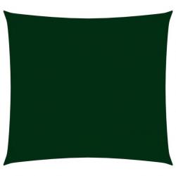 Voile toile d'ombrage parasol tissu oxford carré 7 x 7 m vert foncé 02_0009546
