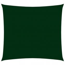 Voile toile d'ombrage parasol tissu oxford carré 7 x 7 m vert foncé 02_0009546