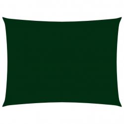 Voile toile d'ombrage parasol tissu oxford rectangulaire 2 x 4,5 m vert foncé 02_0009628