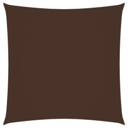 Voile toile d'ombrage parasol tissu oxford carré 3,6 x 3,6 m marron 02_0009477