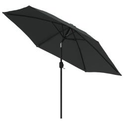 Parasol d'extérieur avec poteau en métal 300 cm anthracite 02_0008278
