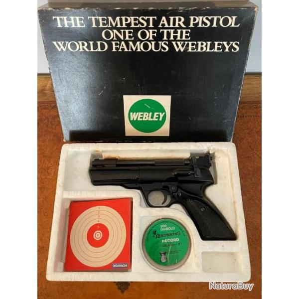 Pistolet air comprim 4.5 mm Webley Tempest - 1982 - 4,57 joules