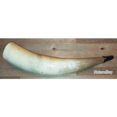 Trompe De Chasse En Corne De Bovin - Instrument Traditionnel - Occasion