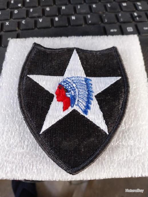 Patch armée us 2nd INFANTRY DIVISION indian head original - Insignes en ...