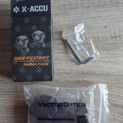 Vector Optics - Support de lunette en deux parties X-ACCU - 30 mm - Picatinny - XASR-3003 collier