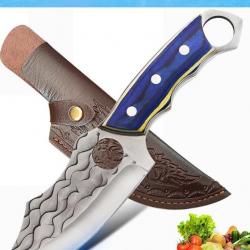 Couteau de cuisine à désosser forgé en acier inoxydable chasse pour Pêche Camping Barbecue