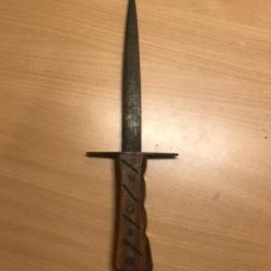 Ancien couteau artisanal de tranchée ww1