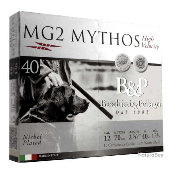 Cartouches MG2 Mythos 40gr cal 12 B P Plomb