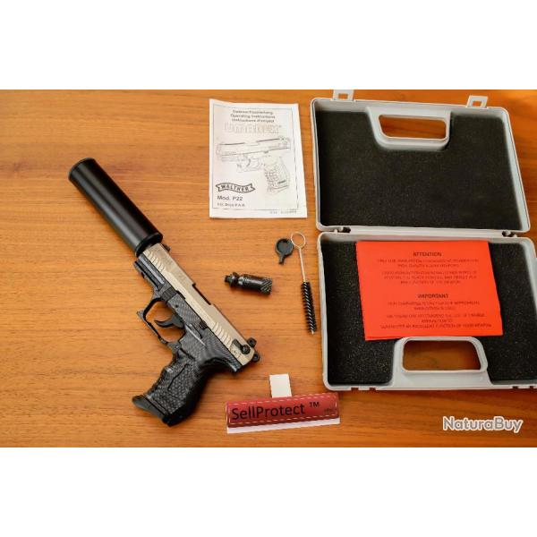 Umarex Walther P22 Edition Limite Carbone + Silencieux