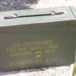 Ancienne caisse à munitions 7,62 pour M60