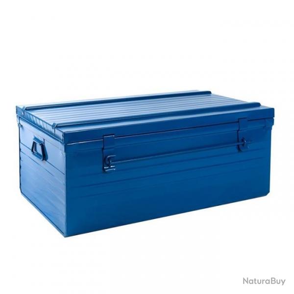 Vente flash ! Cantine mtalique Bleu Malle cantine 75 cm, 82 litres