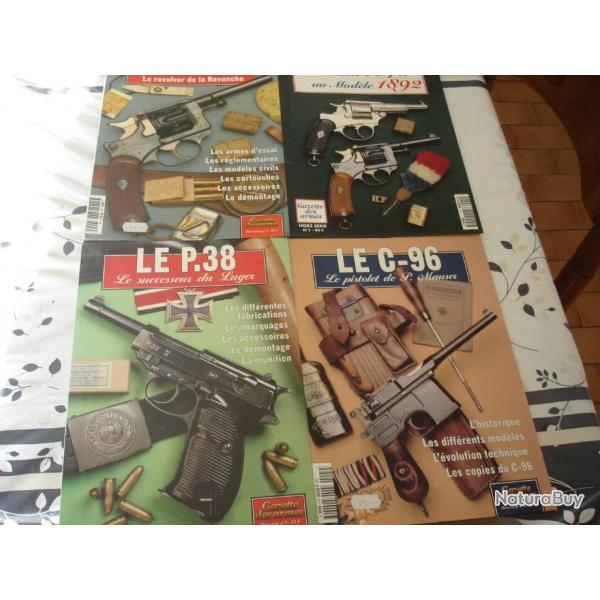 lot de 15 livres sur les armes reglementaire