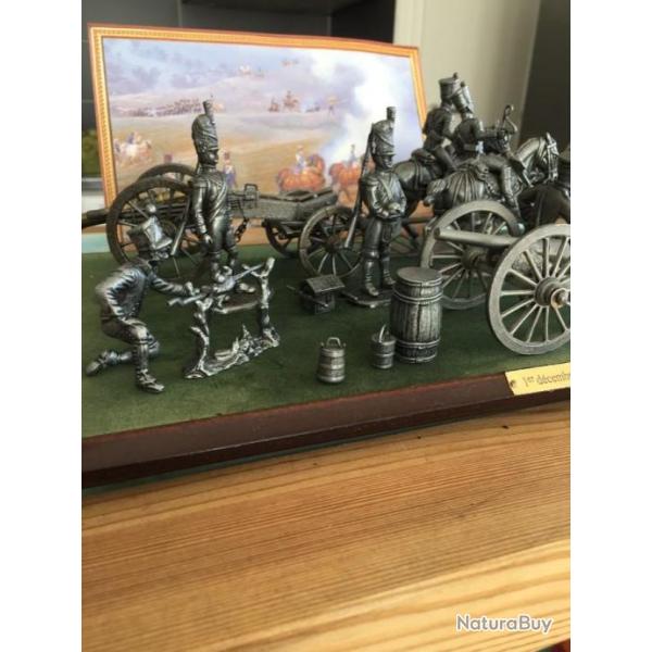 soldat et figurines scene bataille napoleon  d austerlitz