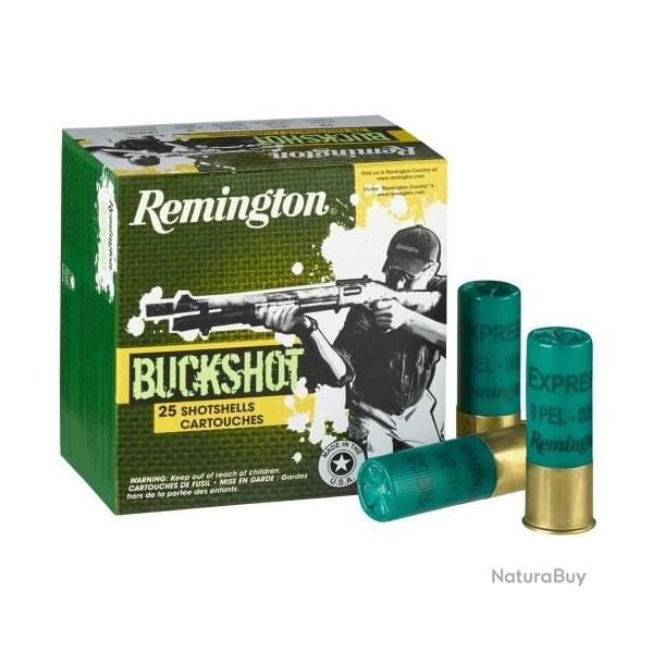 Chevrotines Remington Buckshot 9 grains cal.12/70 PAR 25