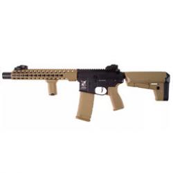 AR15 / M4 SilenOps DMR ALPHA full métal noir/tan 1,2 joule livrée avec batterie 9,6 V et chargeur