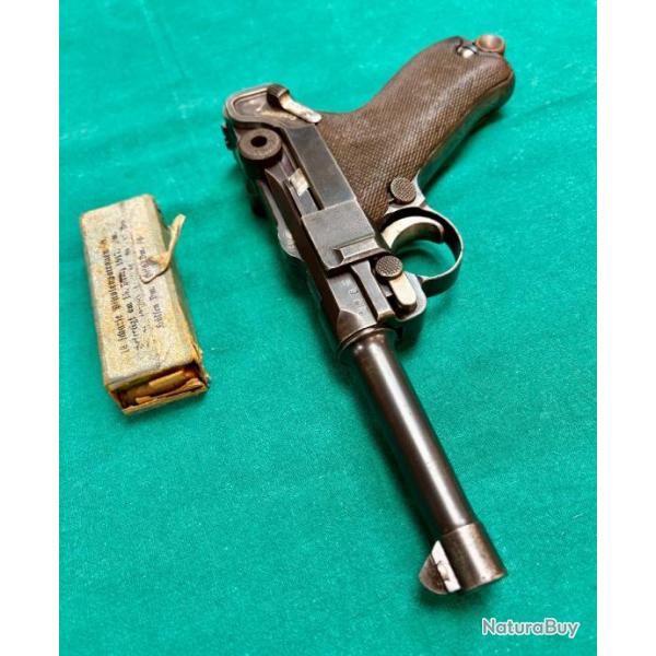 RARE PISTOLET LUGER P08 PRÉCOCE 9X19 9 LUGER PARABELLUM DWM régimenté ...