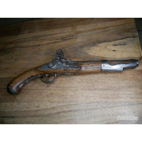 Pistolet  silex 1763/66 Manufacture de LIBREVILLE Fabrication Rvolutionnaire de qualit