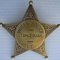 BROCHE ETOILE SHERIFF - INDIAN POLICE - TAHLEOUAH - Réf.08