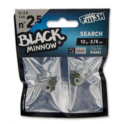 Fiiish Black Minnow 105 Têtes N°2.5 Off Shore 12g Kaki