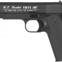 Pistolet à plomb CO2 4.5 mm BB ASG 1911 US-Combat - Blowback (2,9 Joules)