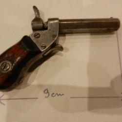 beau et rare petit pistolet miniature à percussion XIX°
