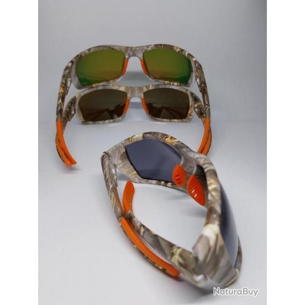 Lunette soleil polarise chasse /pche camouflage