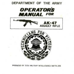 AK 47, MANUEL TECHNIQUE
