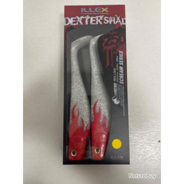 !! LEURRE ILLEX DEXTER SHAD 250 RED FLAME