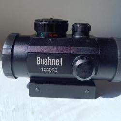 Lunette viseur BUSHNELL 1x40 RD point rouge 2 couleurs pour la chasse