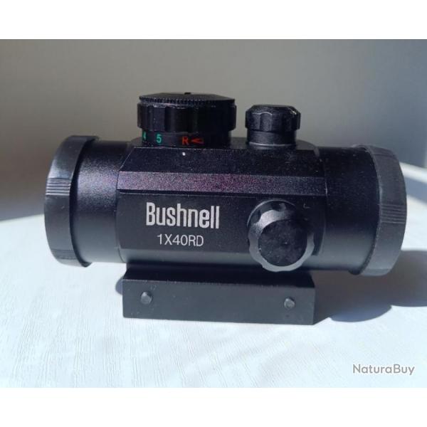 Lunette viseur BUSHNELL 1x40 RD point rouge 2 couleurs pour la chasse