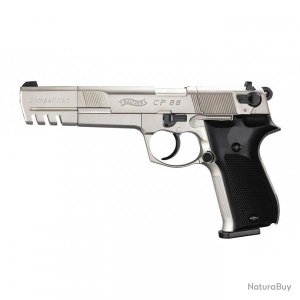 Pistolet  plomb Walther Cp88 competition 5.6" Co2 - Cal. 4.5 - Nickel