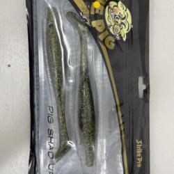 !! LEURRE STRIKE PRO THE PIG SHAD JR 200 COULEUR GREEN ICE