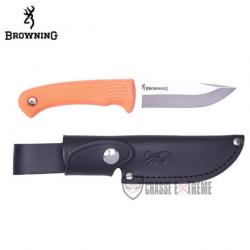 Couteau BROWNING Pro Hunter Fixe Caoutchouc Fluo
