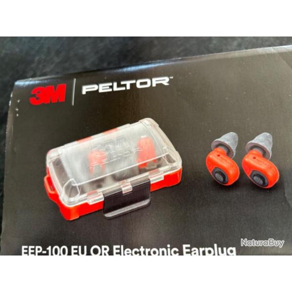 Protection auditive oreillettes lectroniques 3M PELTOR EEP-100-ORANGE