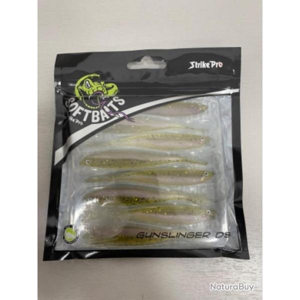 !! LEURRE STRIKE PRO SOFT BAITS GUNSLINGER DS 105 COULEUR VIOLET