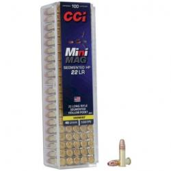 Munitions CCI 22LR Mini Mag Varmint segmented HP 40grains par 500