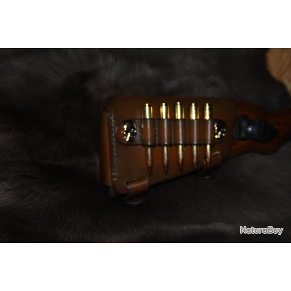 cartouchire de crosse en cuir pour Mauser k98