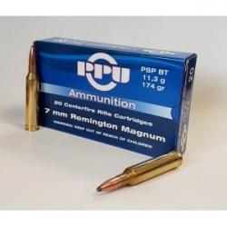 Cartouches PARTIZAN CAL. 7MM REMINGTON MAGNUM 174-GRS PSP BT lot de 1000