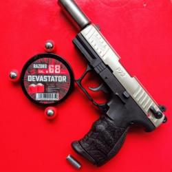 Pistolet d'alarme Walther P22 Bicolore
