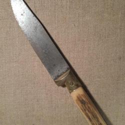 Rare Couteau Corse couteau droit vers 1920
