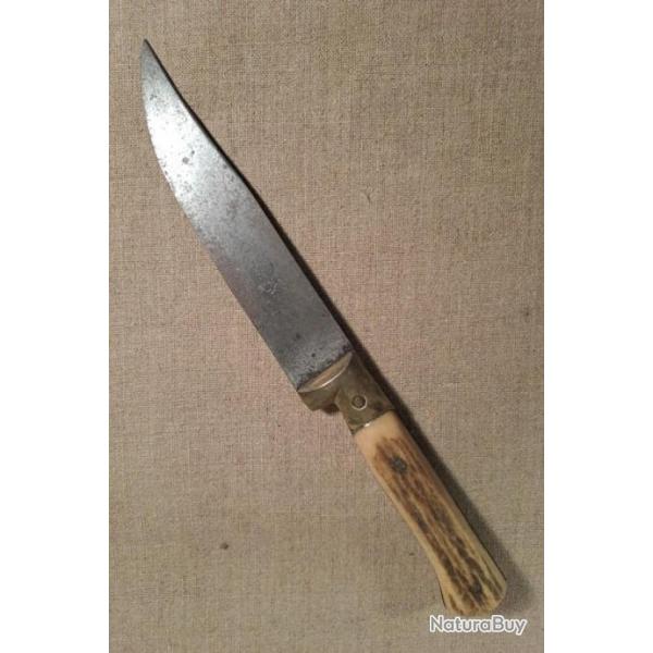 Rare Couteau Corse couteau droit vers 1920