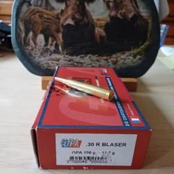 8 Munitions SOLOGNE calibre 30R BLASER GPA 180 grains