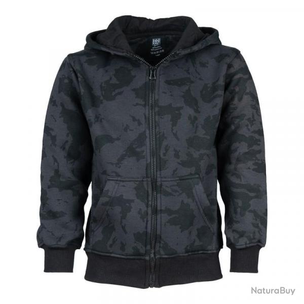 Sweat  capuche enfant (Couleur Camouflage Night, Taille enfant 104 (3-4ans))