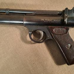 Rare pistolet webley&Scott "SEIGNOR"Pistolet cal 4,5 à plombs
