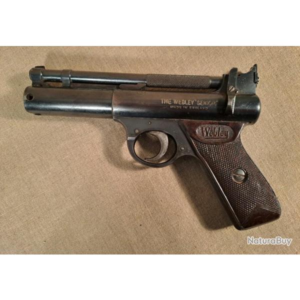 Rare pistolet webley&Scott "SEIGNOR"Pistolet cal 4,5  plombs