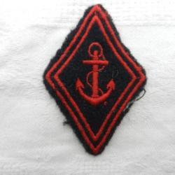 insigne tissus  badge  français losange de bras infanterie de marine