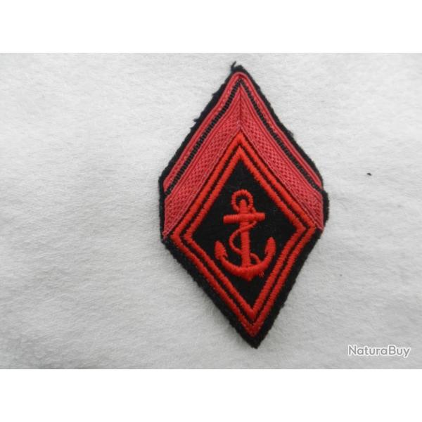 insigne tissus  badge  franais losange de bras infanterie de marine 1 classe
