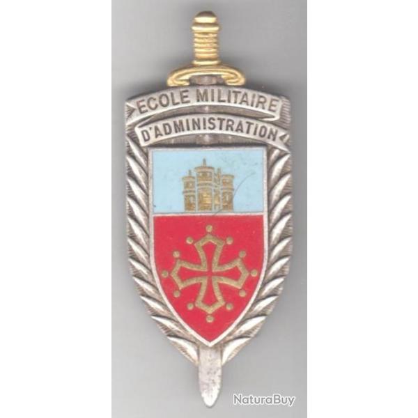 EMA. Ecole Militaire d'Administration. Bleu clair, Croix Occitane. Montpellier. D.1553.