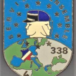 ESOG 338/ 4° Cie. 338 Stage d'Elève Sous-Officier Gendarme/ 4° Compagnie. Delsart.